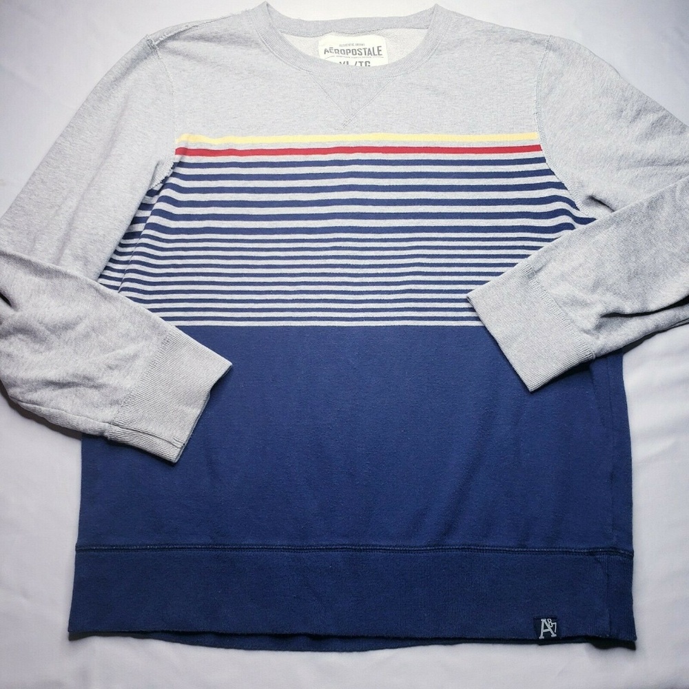 Mens Aeropostale Striped Sweater Size XL